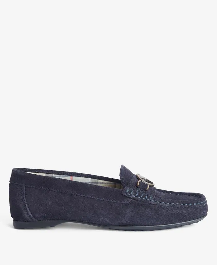 Anika Driving Shoes Classic Navy Women Barbour Shoes