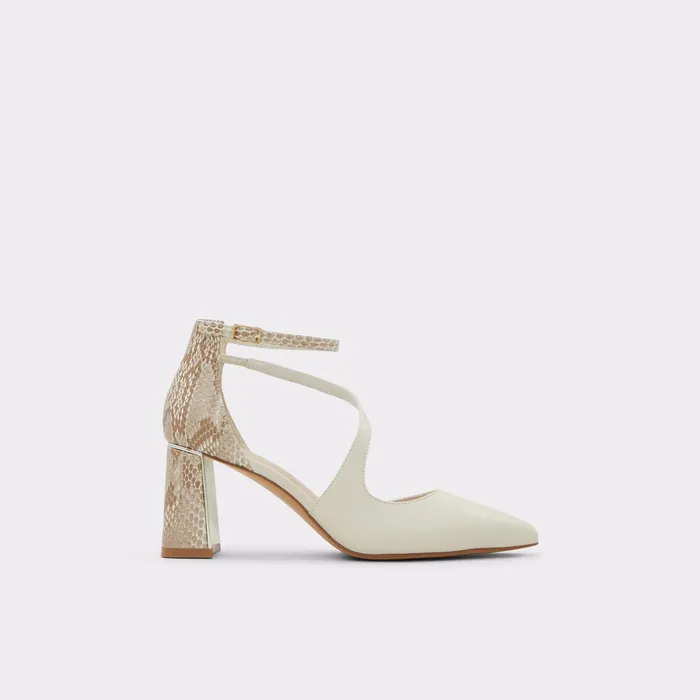 Annodar White Women ALDO Block Heels