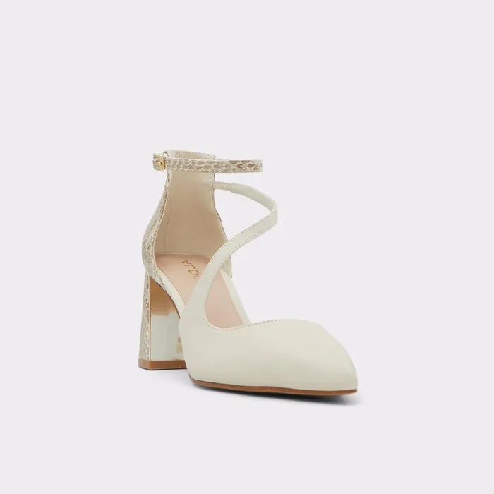 Annodar White Women ALDO Block Heels