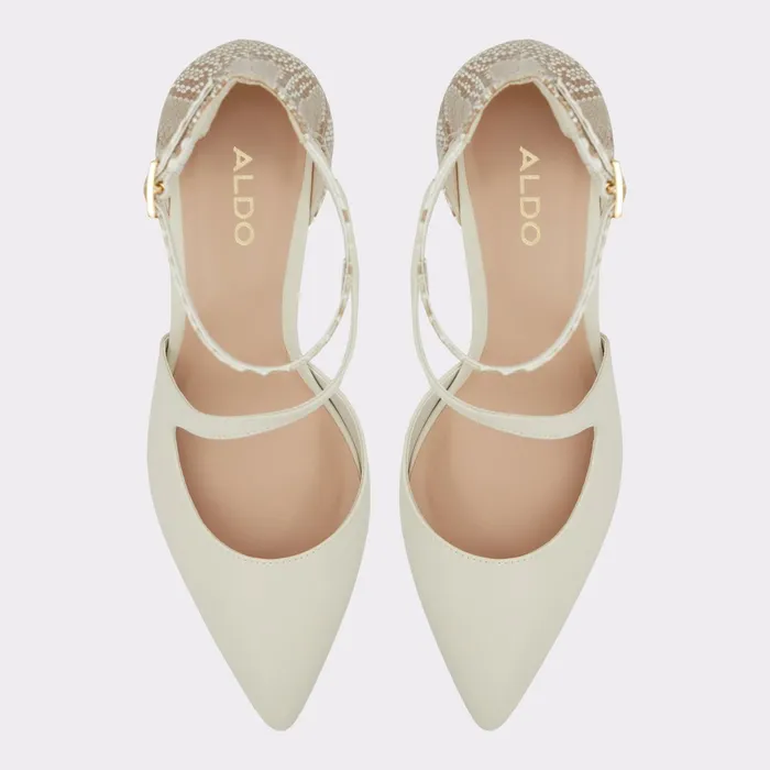 Annodar White Women ALDO Block Heels
