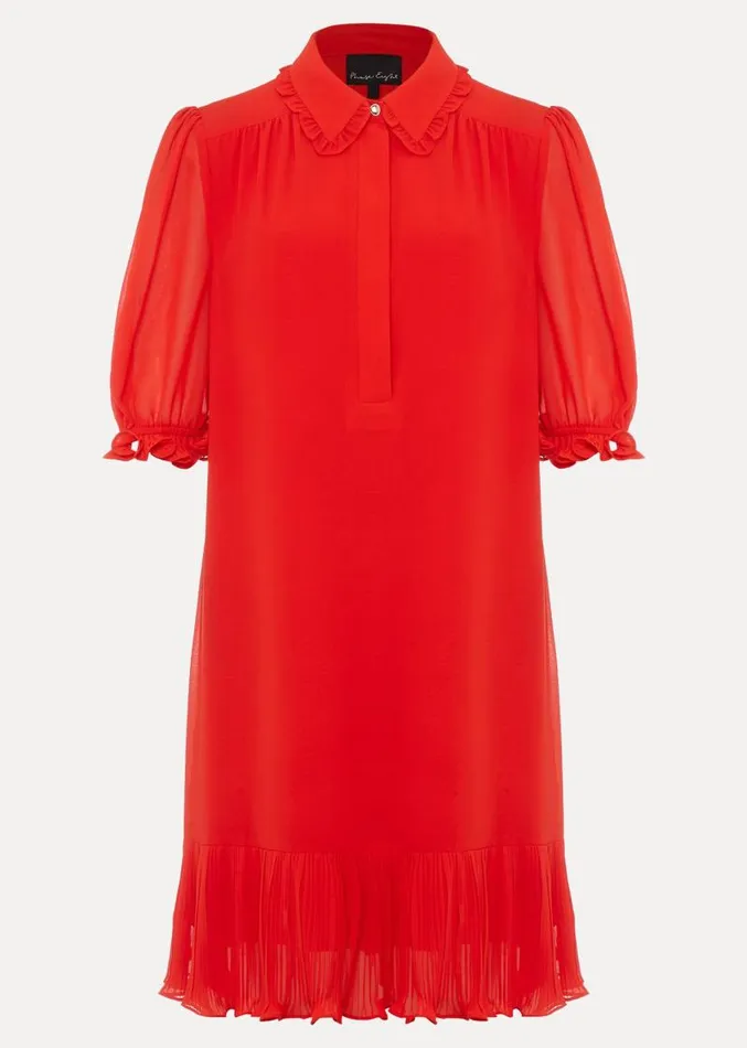 April Chiffon Mini Dress Red Women Phase Eight Dresses