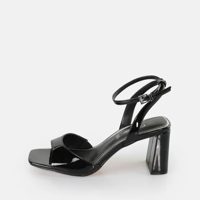 April Neat Black Buffalo Heels