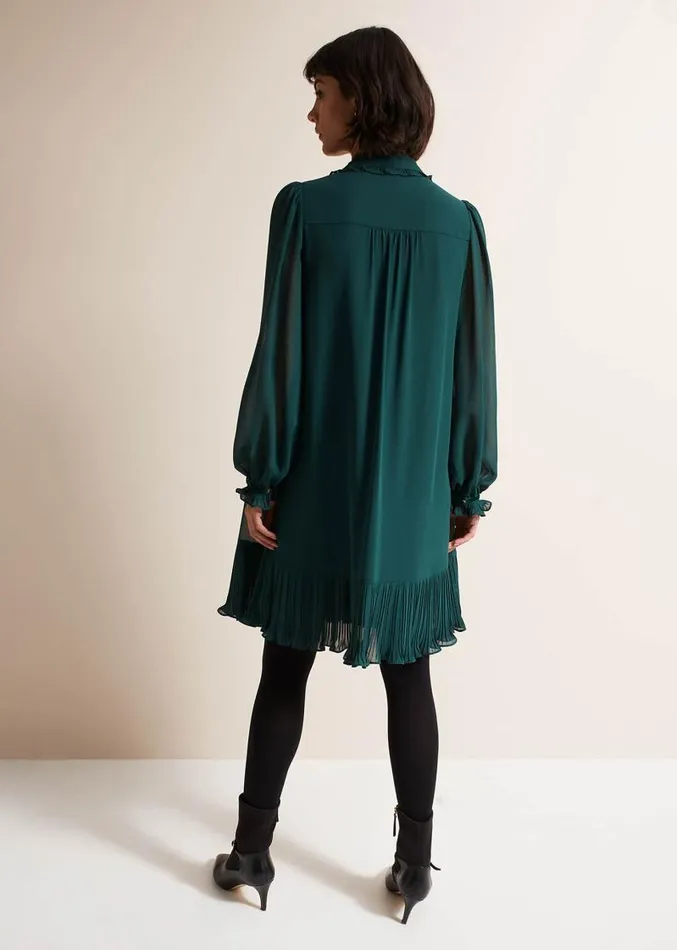 April Swing Mini Dress Dark Green Women Phase Eight Dresses