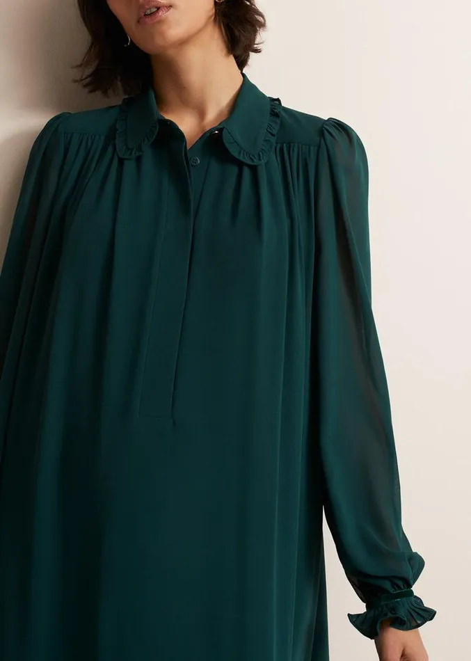 April Swing Mini Dress Dark Green Women Phase Eight Dresses
