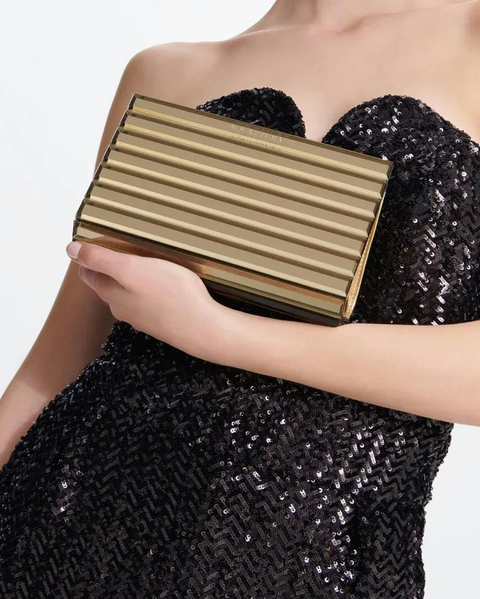 Ari Clutch Gold Women Aquazzura Shoulder Bags Ari Clutch Gold Women Aquazzura Shoulder Bags