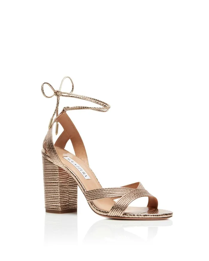 Ari Sandal 85 Gold Women Aquazzura Sandals Ari Sandal 85 Gold Women Aquazzura Sandals