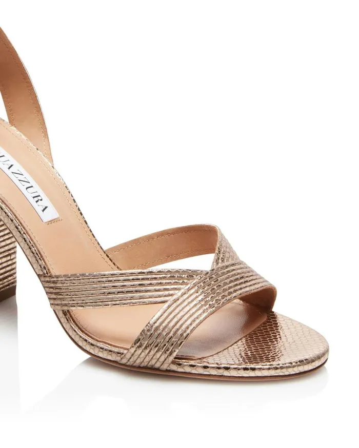 Ari Sandal 85 Gold Women Aquazzura Sandals Ari Sandal 85 Gold Women Aquazzura Sandals