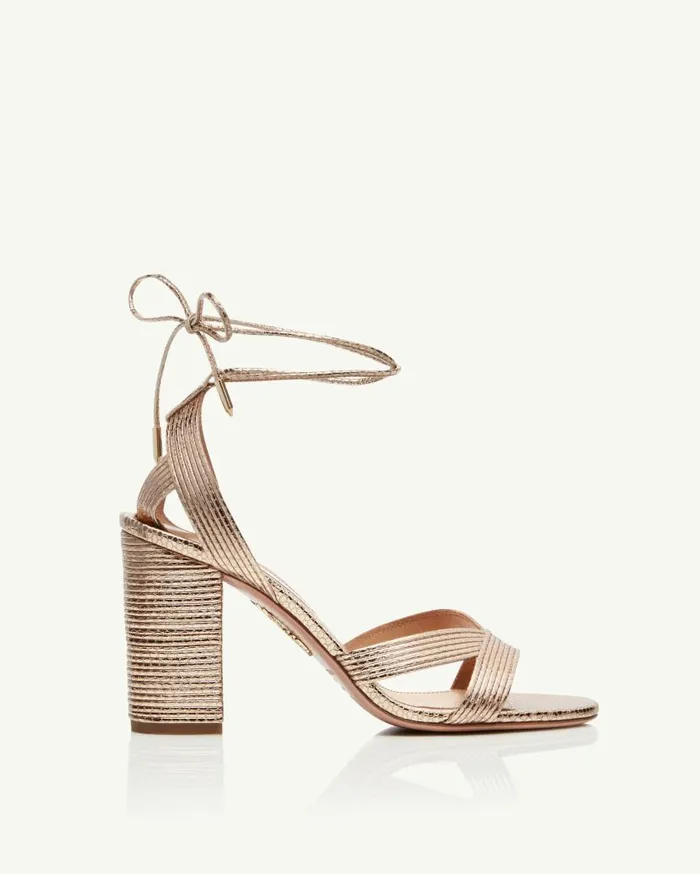 Ari Sandal 85 Gold Women Aquazzura Sandals Ari Sandal 85 Gold Women Aquazzura Sandals