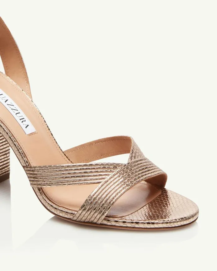 Ari Sandal 85 Gold Women Aquazzura Sandals Ari Sandal 85 Gold Women Aquazzura Sandals