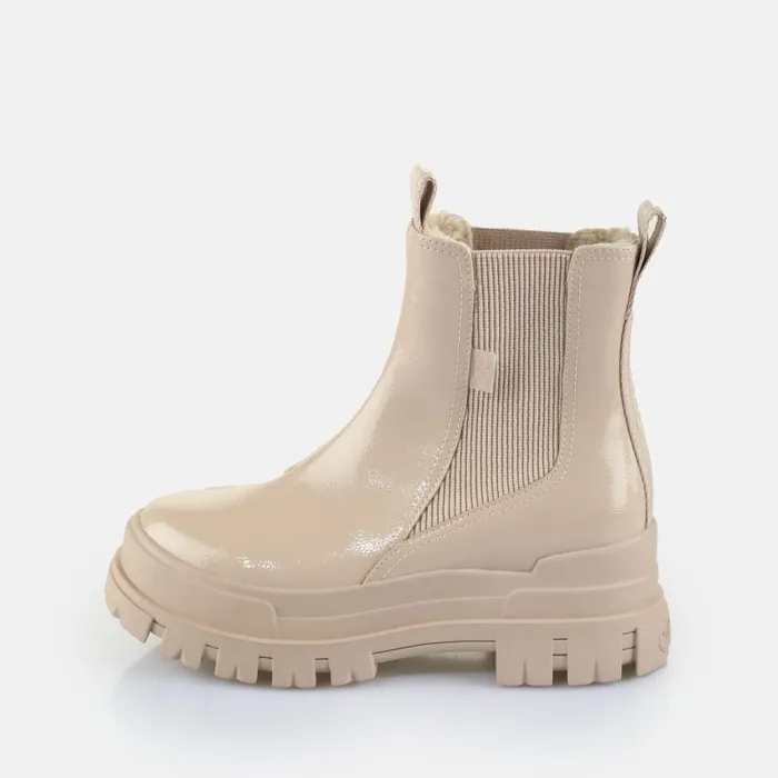 Aspha Chelsea Mid Warm Cream Buffalo Boots and AnkleBoots
