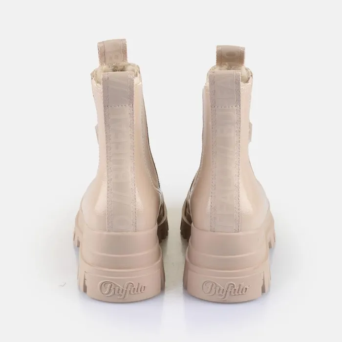 Aspha Chelsea Mid Warm Cream Buffalo Boots and AnkleBoots