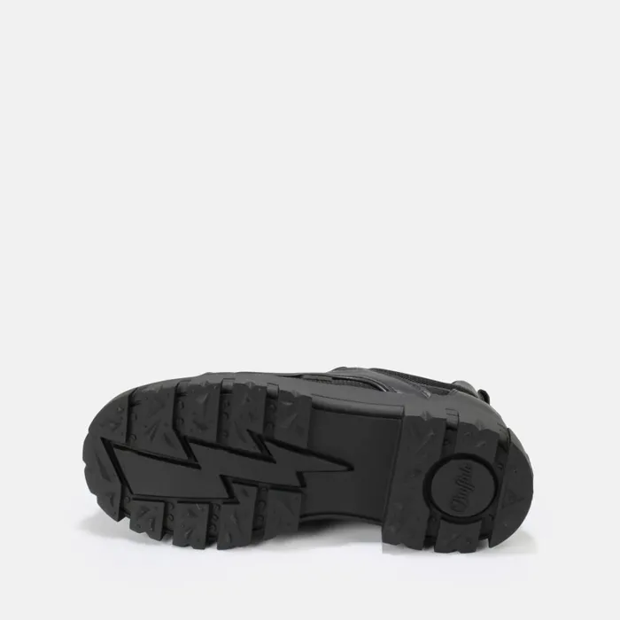 Aspha Hyb Men Lace Up Vegan Black Black Buffalo LaceUps and Loafer