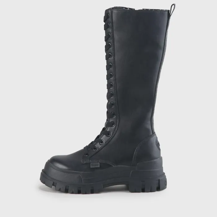 Aspha On Men CombatBoot Vegan Schwarz Black Buffalo Boots