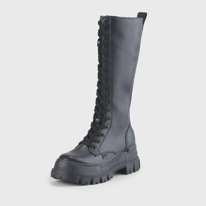 Aspha On Men CombatBoot Vegan Schwarz Black Buffalo Boots