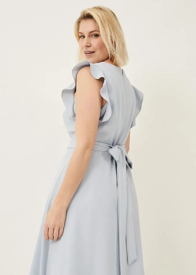 Aurelia Belted Eclipse Hem Dress Mineral Women Phase Eight Dresses