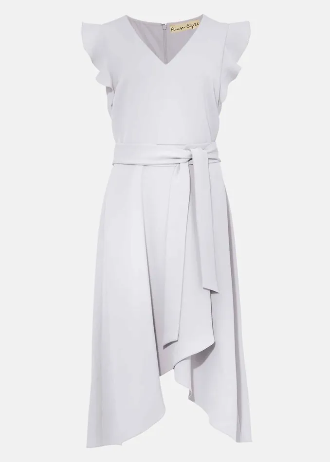 Aurelia Belted Eclipse Hem Dress Mineral Women Phase Eight Dresses