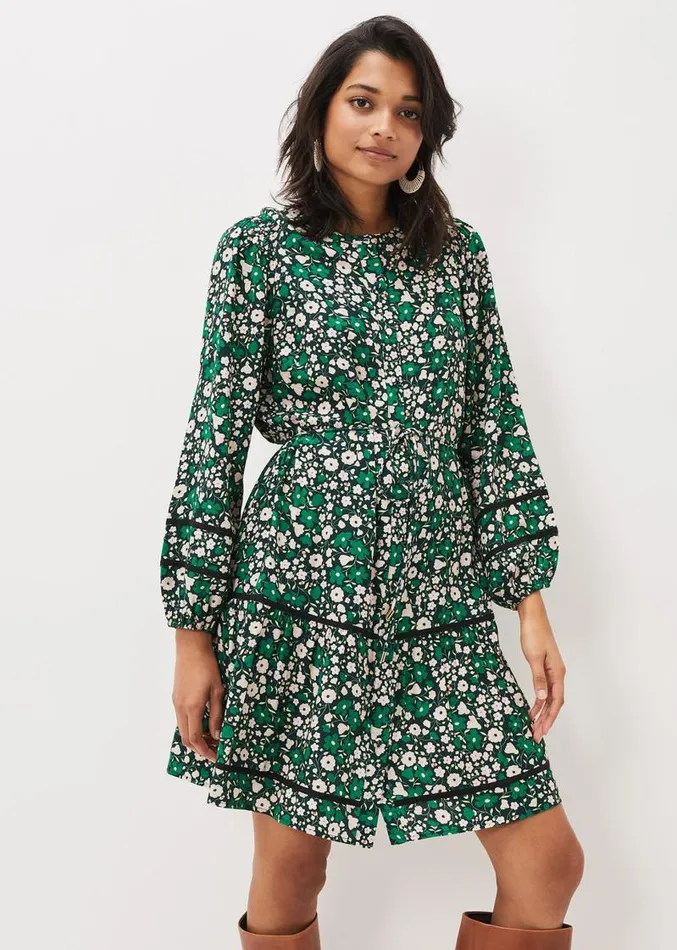 Ava Floral Mini Dress Multicoloured Women Phase Eight Dresses