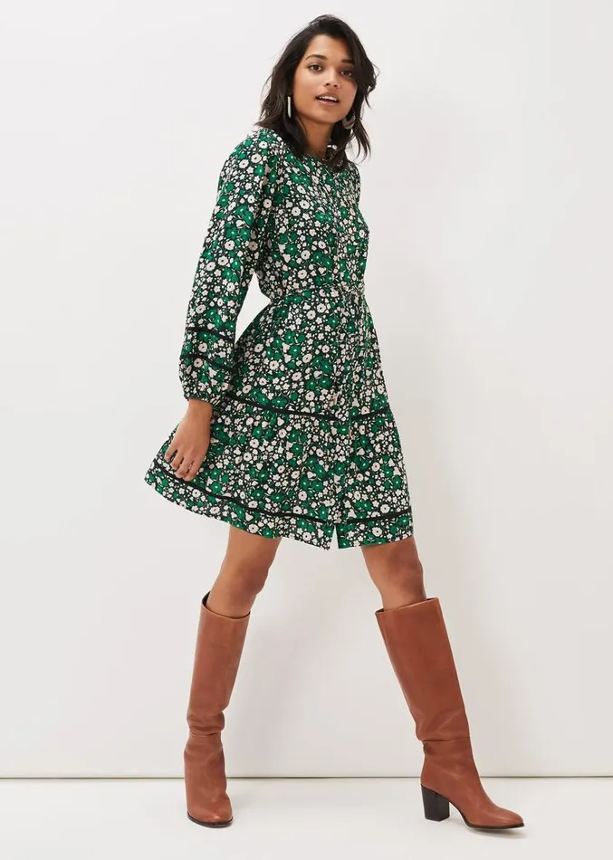 Ava Floral Mini Dress Multicoloured Women Phase Eight Dresses
