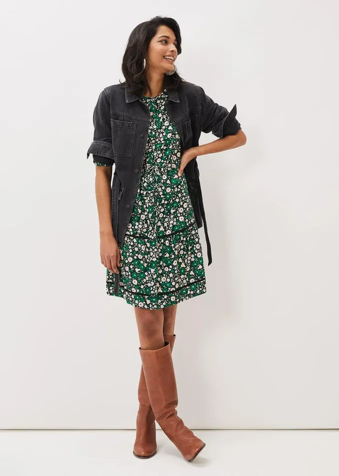 Ava Floral Mini Dress Multicoloured Women Phase Eight Dresses