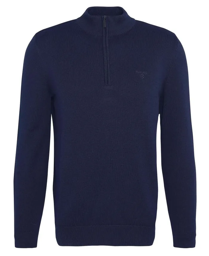 Avoch HalfZip Jumper Classic Navy Men Barbour Jumpers