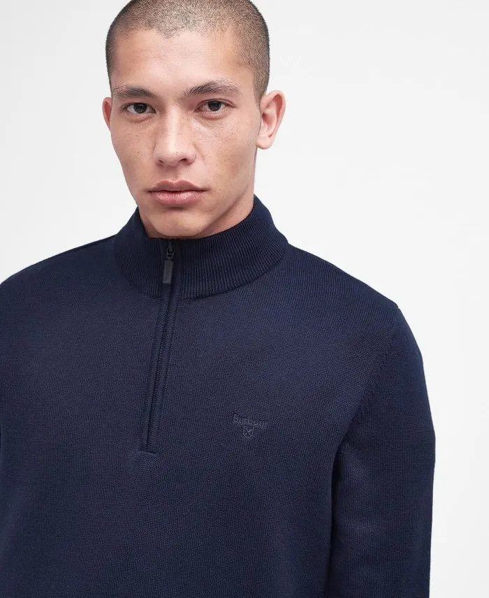 Avoch HalfZip Jumper Classic Navy Men Barbour Jumpers