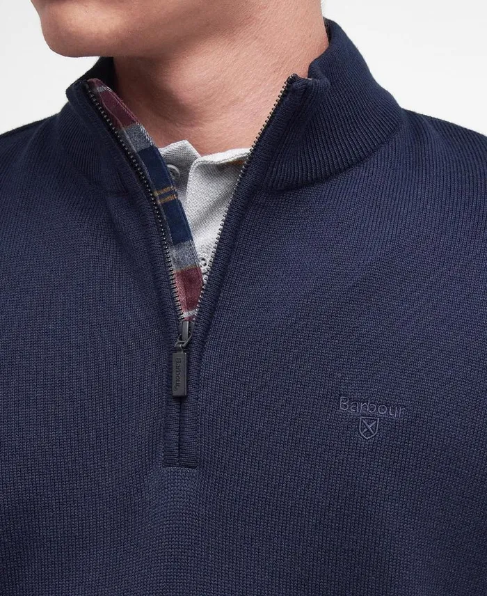 Avoch HalfZip Jumper Classic Navy Men Barbour Jumpers