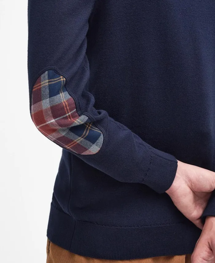 Avoch HalfZip Jumper Classic Navy Men Barbour Jumpers