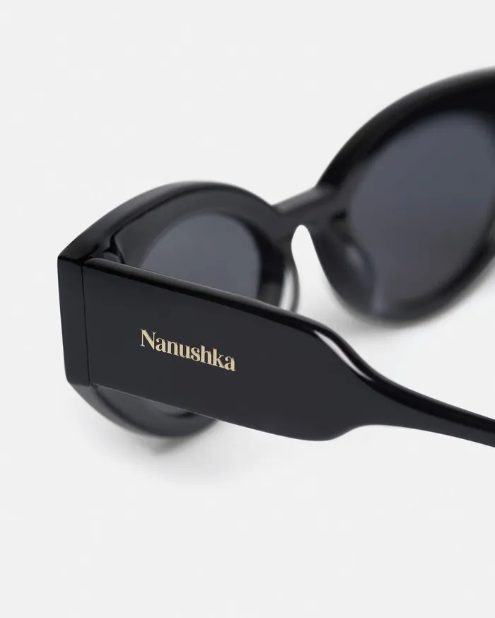 Azalea BioPlastic CatEye Sunglasses Black Women Nanushka Eyewear