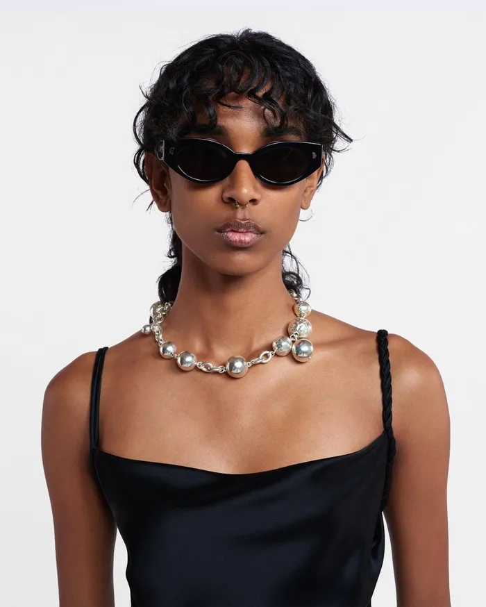 Azalea BioPlastic CatEye Sunglasses Black Women Nanushka Eyewear