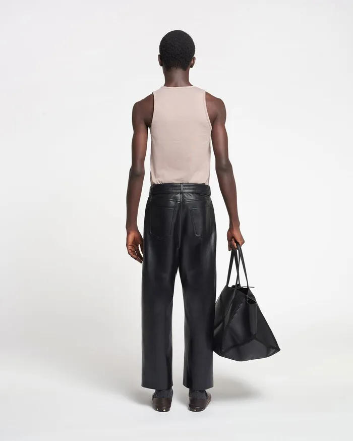 Aziz Organically Grown Cotton Tank Top Nut Men Nanushka Tops
