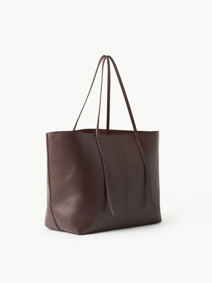 Bags Women By Malene Birger Abilla Leather Tote Coffee Bean