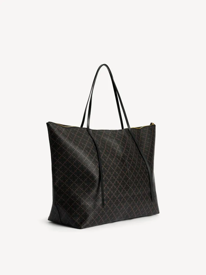 Bags Women By Malene Birger Leesa Tote Bag Dark Chokolate
