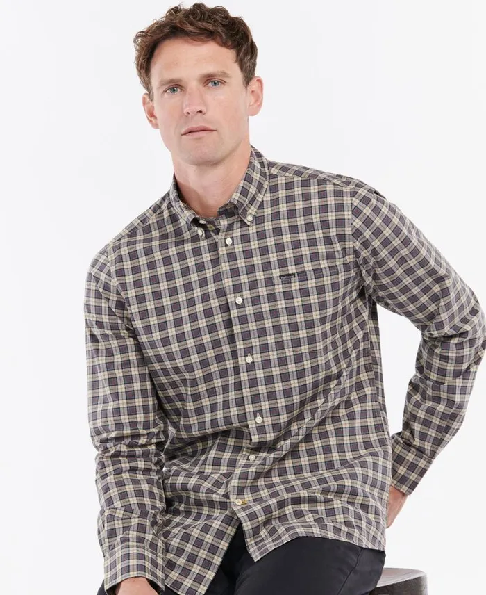 Barbour Lomond Tailored Shirt Washed Olive Men Barbour Shirts