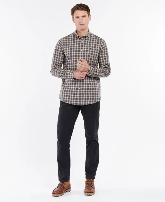 Barbour Lomond Tailored Shirt Washed Olive Men Barbour Shirts