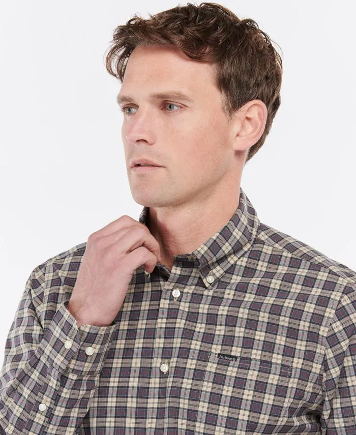 Barbour Lomond Tailored Shirt Washed Olive Men Barbour Shirts