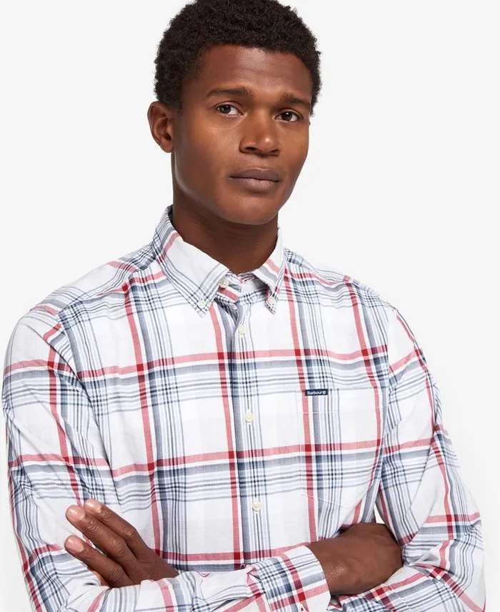 Barbour Sunhill Tailored Shirt Classic Red Men Barbour Shirts