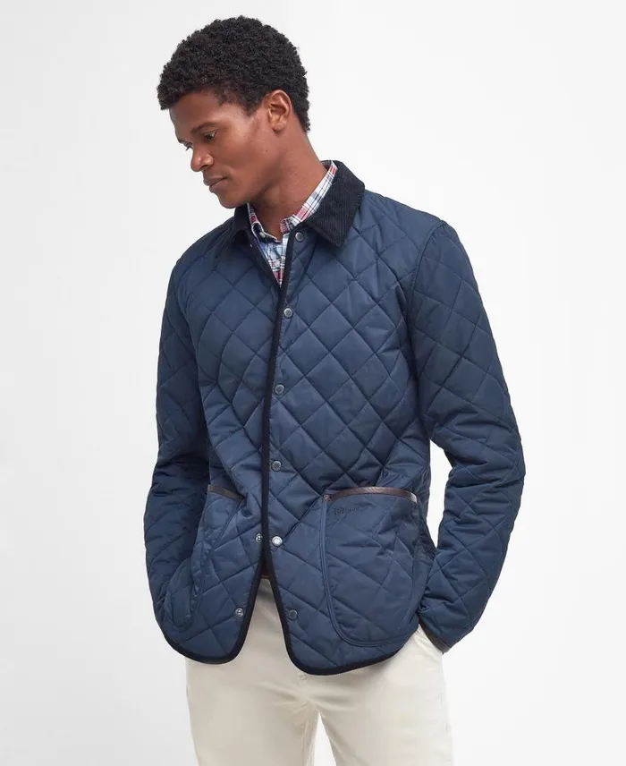 Baston Liddesdale Quilted Jacket Classic Navy Men Barbour Quilted Jackets