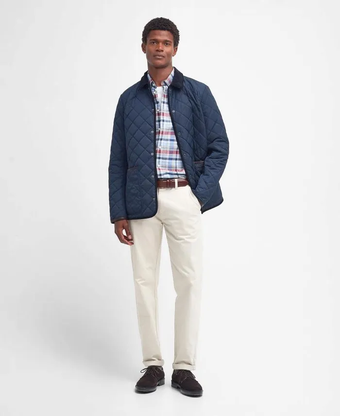 Baston Liddesdale Quilted Jacket Classic Navy Men Barbour Quilted Jackets