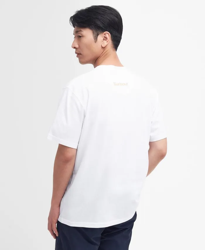 Beacon Graphic TShirt Classic White Men Barbour TShirts