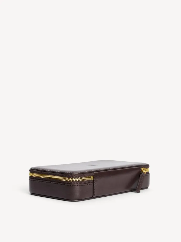 Beauty Bags Women By Malene Birger Aya Cher Jewellery Case Dark Brown
