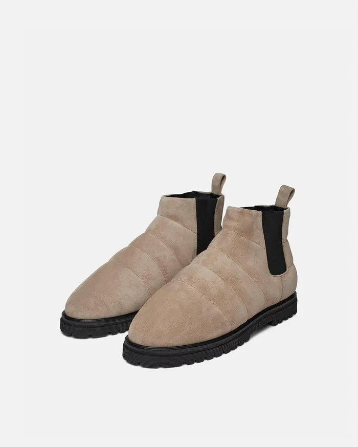 Bede Mens Rounded Toe Boot Stone Men Nanushka Shoes