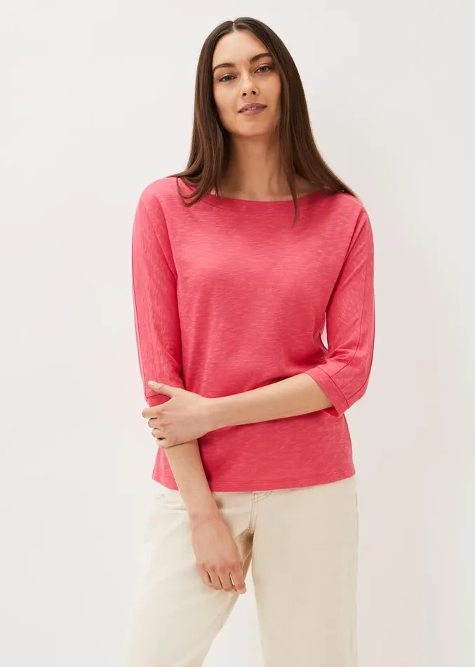 Belle Scoop Neck Top Pink Women Phase Eight Tops and TShirts