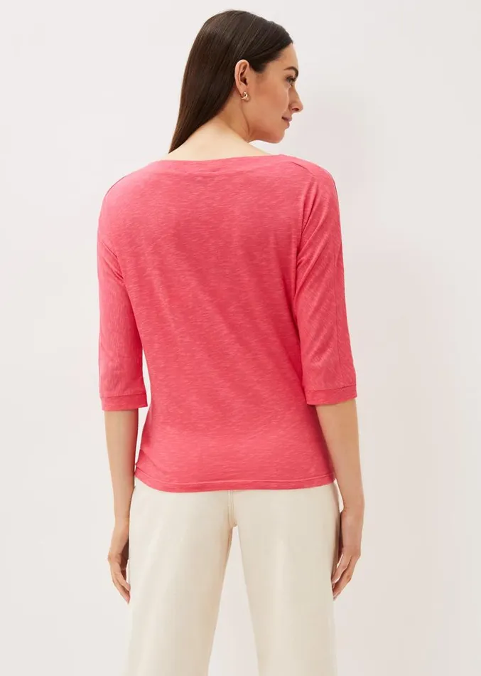 Belle Scoop Neck Top Pink Women Phase Eight Tops and TShirts