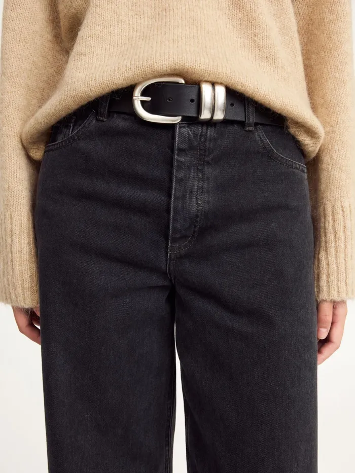 Belts Women By Malene Birger Zoira Leather Belt Black