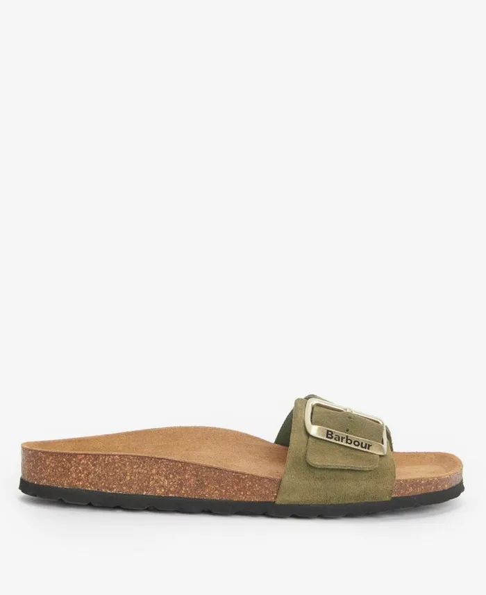Benton Sandals Pink Suede Women Barbour Sandals