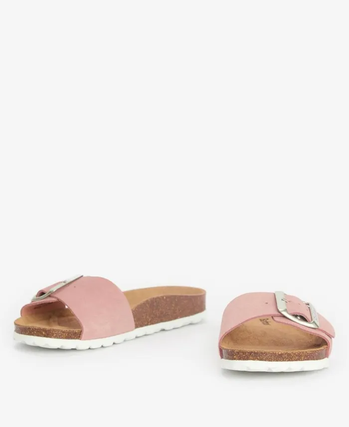 Benton Sandals Pink Suede Women Barbour Sandals