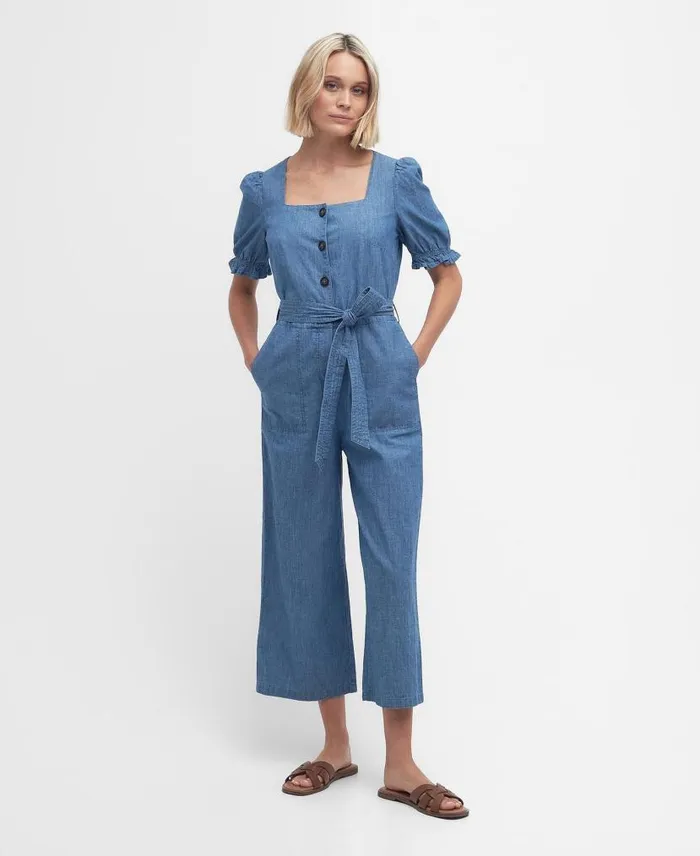 Berkley Denim Jumpsuit Chambray Women Barbour Dresses and Skirts