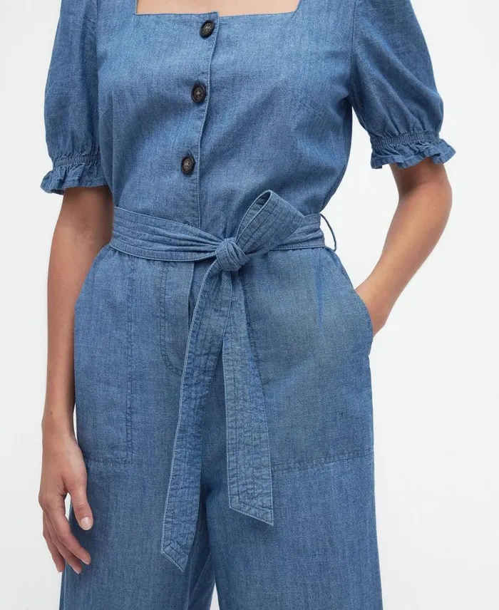 Berkley Denim Jumpsuit Chambray Women Barbour Dresses and Skirts
