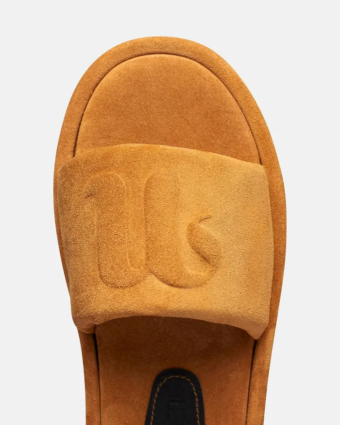 Berrington Logo Slides Mustard WomenMen Nanushka Shoes
