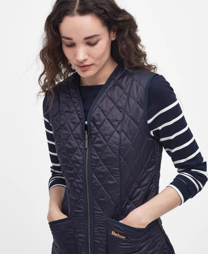 Betty Fleece Liner Dark Olive Women Barbour Gilets and Liners